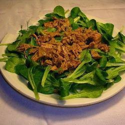 Australian Field Salad with Curry Beef and Veal Dinner