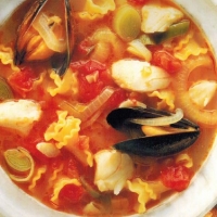 Romanian Fish Soup with Pasta Soup