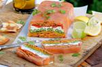 American Chargrilled Vegetable Terrine With Smoked Salmon Recipe BBQ Grill