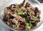 American Orzo Salad With Marinated Mushrooms and Edamame Appetizer