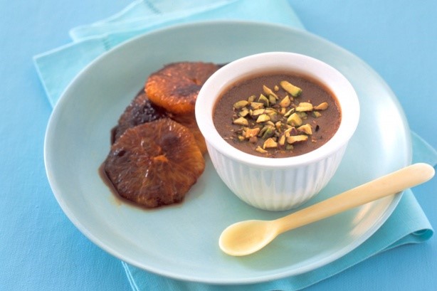 Australian Cardamom Custards With Caramelised Orange Recipe Dessert