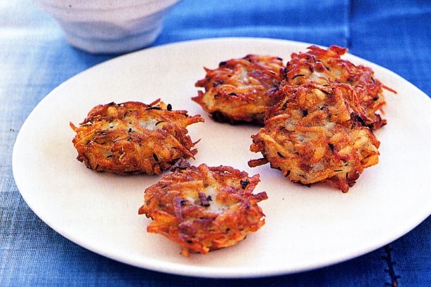 Australian Spiced Potato Cakes With Coriander Yoghurt Sauce Recipe Appetizer