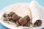 American Felafel And Tabouli Wraps Recipe Appetizer