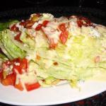 American Lettuce Wedge Salad Appetizer