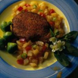 Australian Blackened Chops with Pineapple Salsa Drink