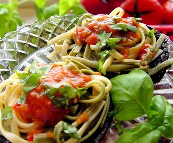 American Portabella Pasta Bowls Dinner