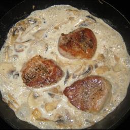 French French Pork with Mushrooms Dinner