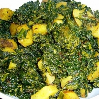 Indian Pototoes with Spinach Appetizer