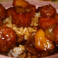 Indian Sweet and Sour Meatballs Appetizer