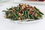 Australian Asparagus And Beans With Hazelnut Cranberry Dressing Recipe Appetizer