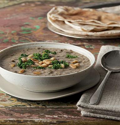 Arabic Kishk Lamb and Kale Soup Soup