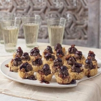 Syrian Venison and Sour Cherry Nests Appetizer