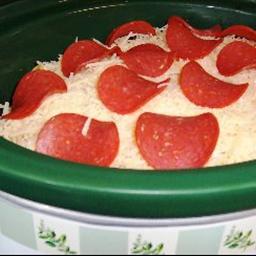 Italian Crockpot Pizza Casserole Dinner