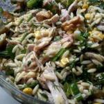 American Greek Rice Salad with Chicken Appetizer