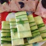 British Cucumbers Rolls for Tea Appetizer