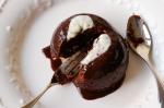 British Broken Heart Chocolate Puddings With Mocha Sauce Recipe Dessert