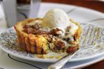 British Pecan Pies With Maple Ice Cream Recipe Dessert