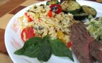 British Basil Butter Orzo Dinner