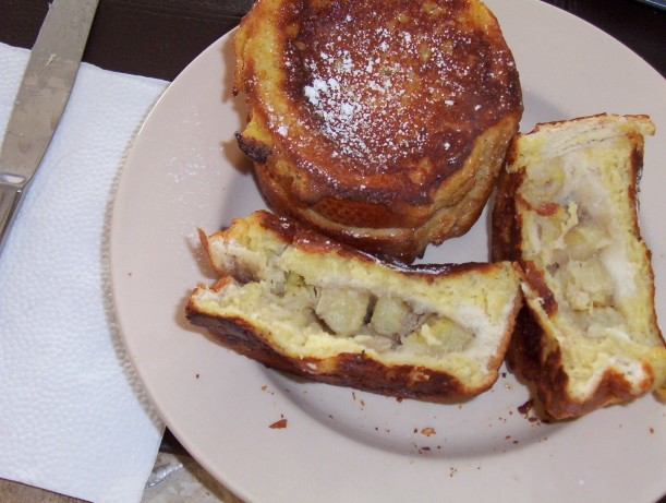 French Bananastuffed French Toast Sunday Morning Yummy Dessert