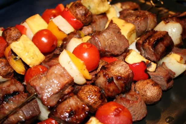 American Sweet Steak Kabobs Dinner