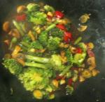 American Broccoli Mushroom  Red Peppers in Black Bean Garlic Sauce Dinner