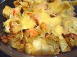 American Double Cheddar Cheese Potatoes Appetizer