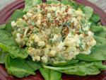 American Curried Egg Salad on Greens Dinner