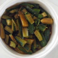 Indian Pickled Cucumbers Appetizer