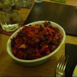 Mexican Chili Vegetarian with Rice Dinner