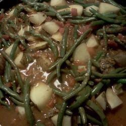 Mexican Meat with Potatoes and Green Beans Appetizer