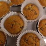 American Banana Muffins with Chocolate Chips Dessert