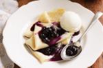 Canadian Glutenfree Vanilla Crepes With Blueberry Sauce Recipe Breakfast