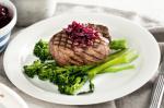 American Steak With Chunky Chips And Beetroot Relish Recipe Dinner