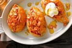 American Stuffed Sweet Taters With Crispy Bacon And Maple Syrup Sour Cream Recipe Dessert