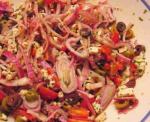 American Colorful Greek Salad Appetizer