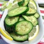 British Lemony Cucumbers Recipe Appetizer