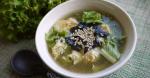 Chinese Chinese Soup with Lettuce and Egg in  Minutes 1 Drink
