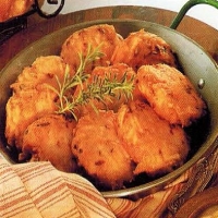 American Potato Cakes With Apple Sauce Appetizer