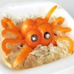 Canadian Octopus Dip for Halloween Appetizer