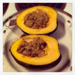 American Acorn Squash Microwave Baked Appetizer