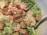 American Caesar Salad Chiffonade With Shrimp or Crab Dinner