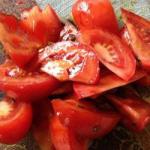 British Tomato Salad with Pumpkin Seed Oil Appetizer