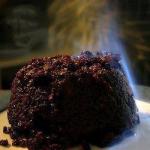 British Christmas Pudding with Dried Fruits Appetizer