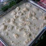 British Quenelles of Fish with Dill Sauce Appetizer