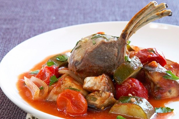 French Lamb Rack With Ratatouille Recipe Appetizer
