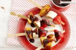 French French Toast And Fruit Skewers With Nutella Sauce Recipe Dessert