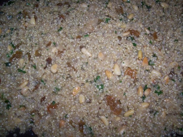 Indian Indianspiced Quinoa With Raisins and Pine Nuts Appetizer