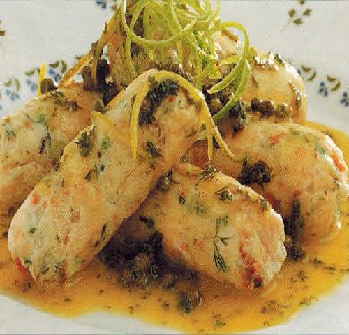 Mediterranean Fish Rolls Dinner