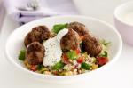 American Meatballs With Couscous Salad Recipe Appetizer