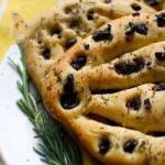 Italian Fougasse with Olives and Rosemary Dinner